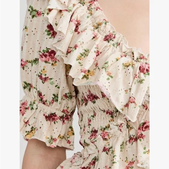 Free People S/P Favorite Girl Floral Top - Picture 9 of 11
